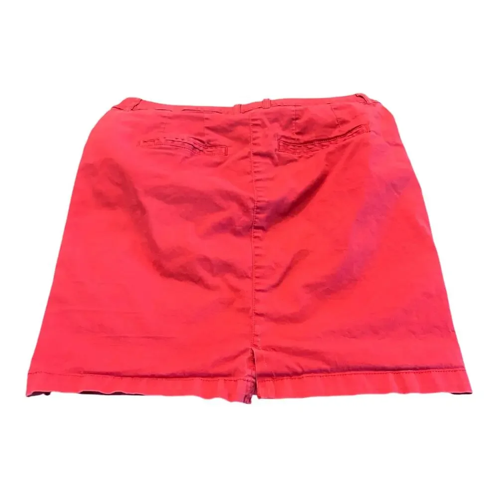 New Summer Red Mini Skirt Size 34 EU 2 US